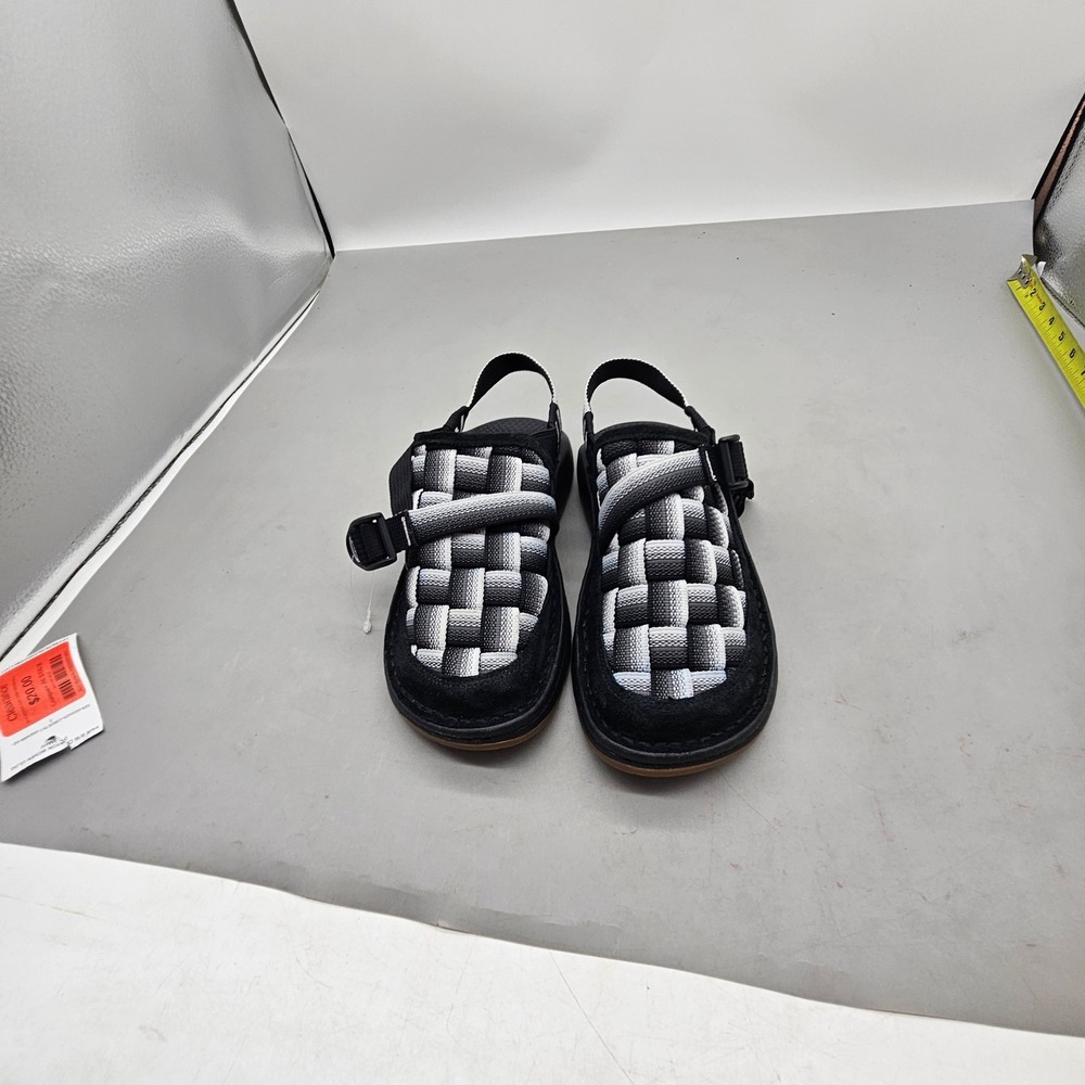 Chaco Paonia Canyon Woven Clog Fade Black White Mens 7 JCH109157